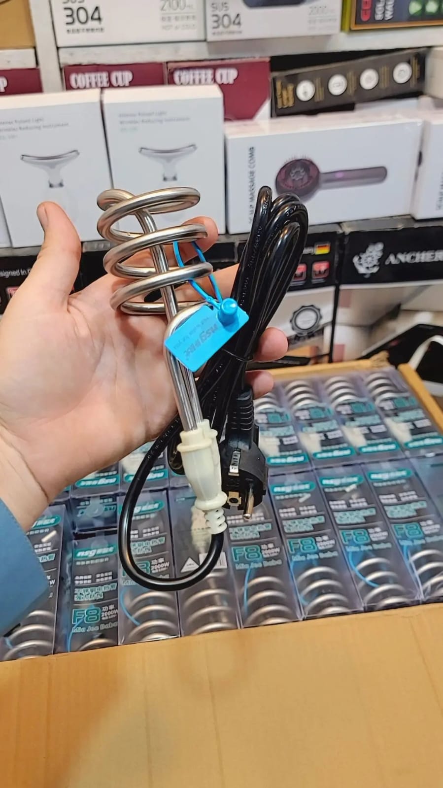 Shockproof Water Boiling Rod 2000W – Original F8 , 2 Months Money Back Guarantee