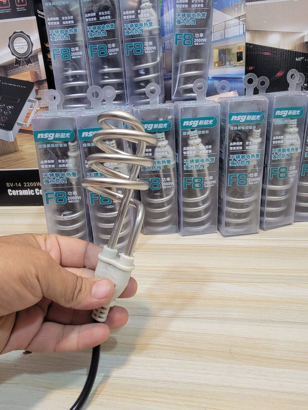 Shockproof Water Boiling Rod 2000W – Original F8 , 2 Months Money Back Guarantee